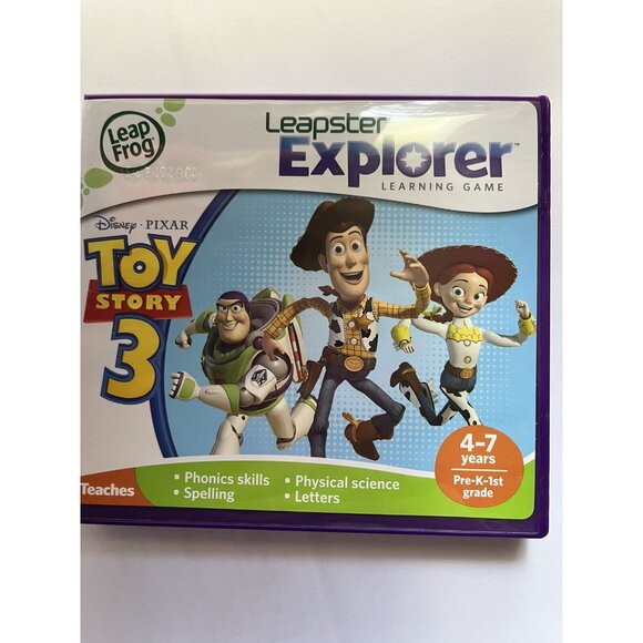 Leap Frog TOY STORY 3 Learning Game Leapster Explorer Pre-K -1st grade w/case - Picture 2 of 6